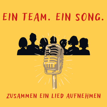 Ein Team. Ein Song. Zusammen als Team einen Song aufnehmen
