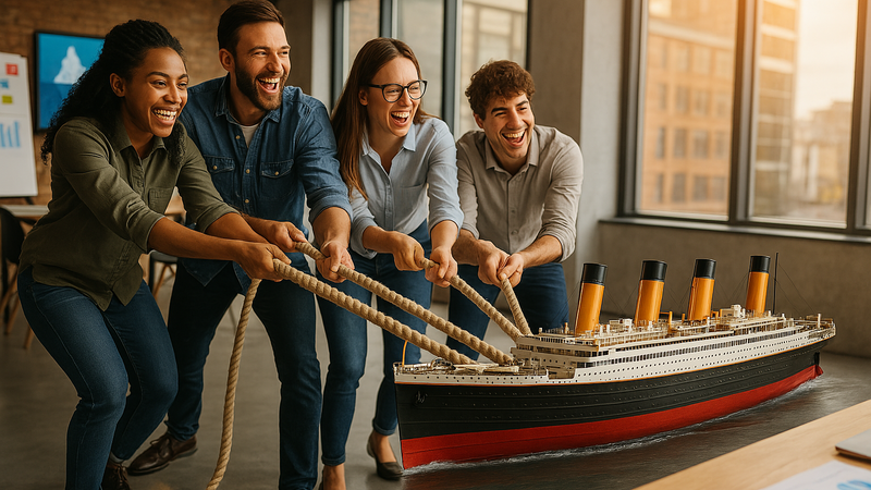 Rettet die Titanic Rettet die Titanic! Innovatives Teambuilding.
