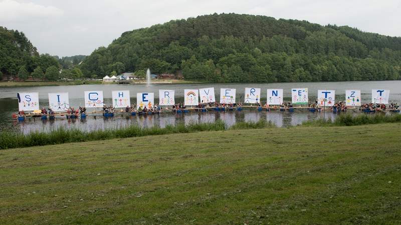 Floßbau - Teambuilding
