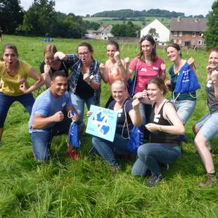 Das Siegerteam Siegerfoto Highland Games