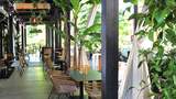 Terrasse vom Restaurant La Cantina im Landhotel Am Rothenberg
