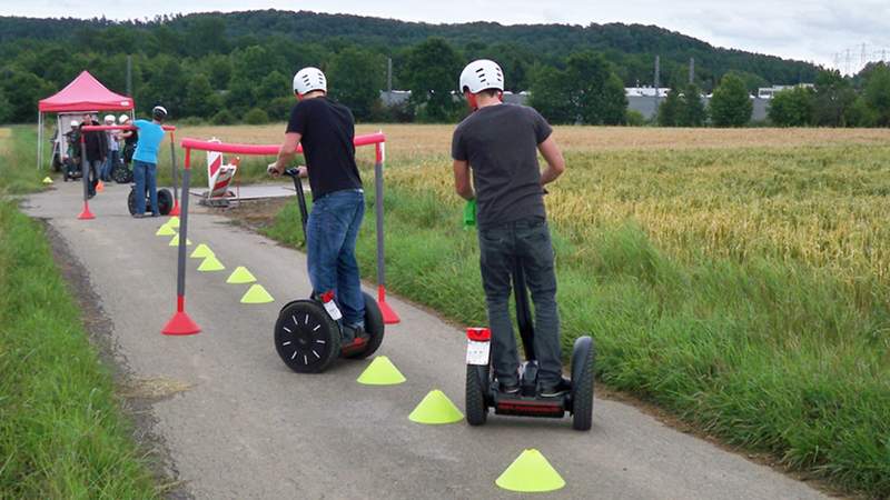 Firmen-Event Segway fahren Geocaching