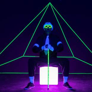 Schwartzlicht,Tänzer,Ledtänzer,Laserdance