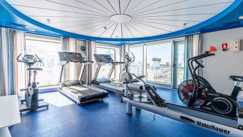 Fitnessstudio Deck 11 auf den Finnlines-Fähren