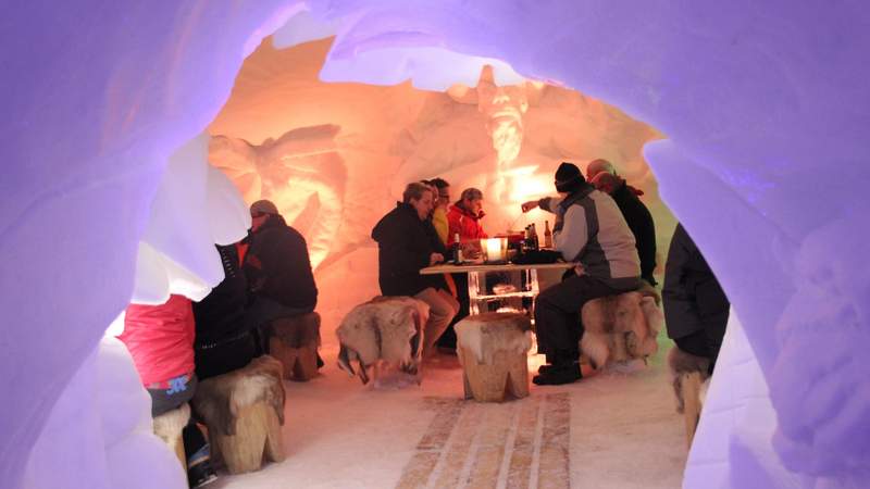 Käsefondue-Plausch in der IgluLodge