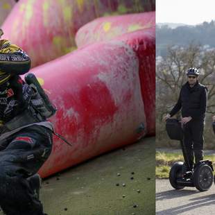 1/2-Tagesausflug Segway & Paintball