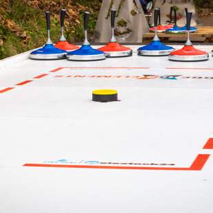 Eisstockbahn outdoor, eisstock