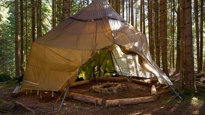 Outdoor Teamevent im Wald