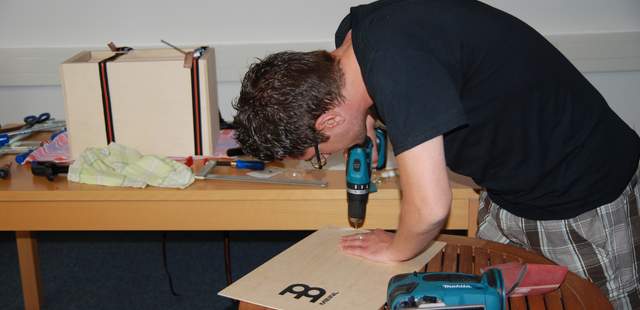 Spass bei der Arbeit und das Ziel vor Augen Der Wahnsinn - Cajonbau!