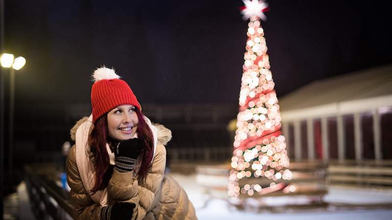 Weihnachstfeier im Christmas Garden