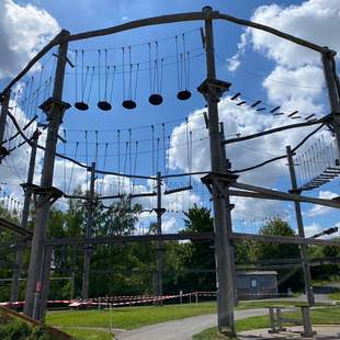 Team-Tag im Hochseilgarten