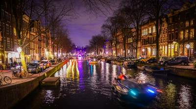 Incentive Reise Niederlande Amsterdam bei Nacht