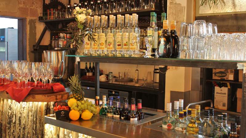 Bar im Restaurant La Cantina im Landhotel Am Rothenberg