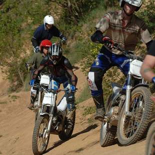 Motorrad Trial Gelände Event Erlebnis