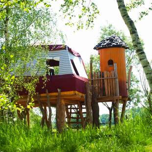 Gruppen-Abenteuerzeit im Baumhauscamp Gruppen-Abenteuerzeit im Baumhauscamp