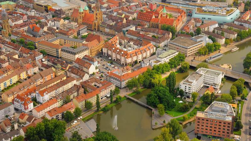 Heilbronn von oben Wochenendreise "Hallo Kätchen"