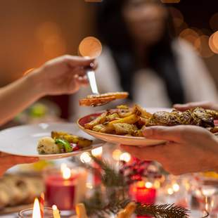 Weihnachtsessen gemeinsam