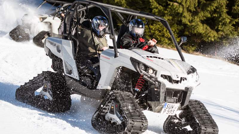 Winter Quad Parcours | Schneemobil-Parcours