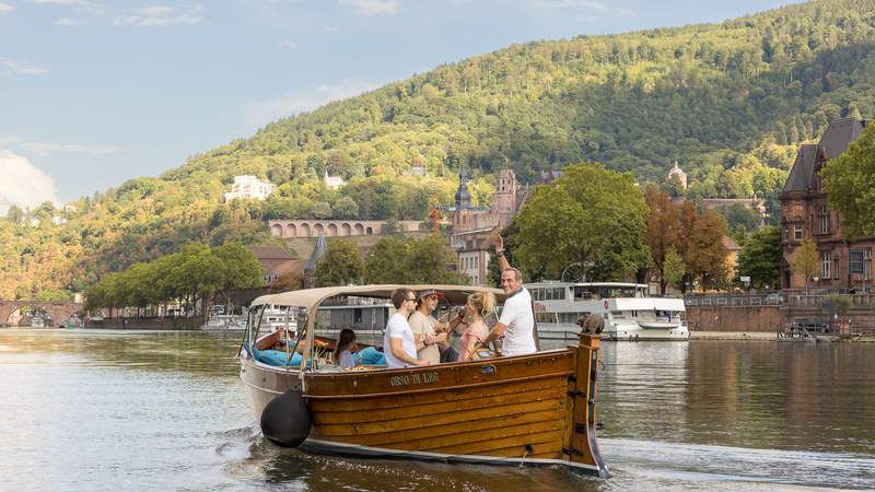Exklusive private Bootsfahrt in Heidelberg