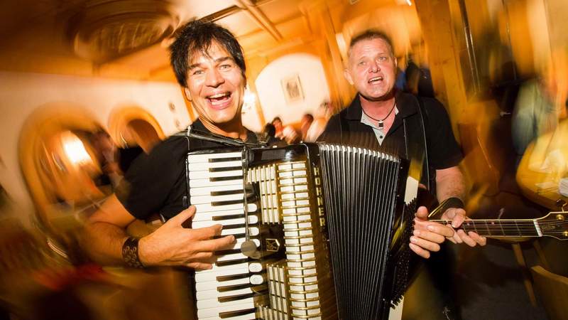 Musiker mit Akkordeon