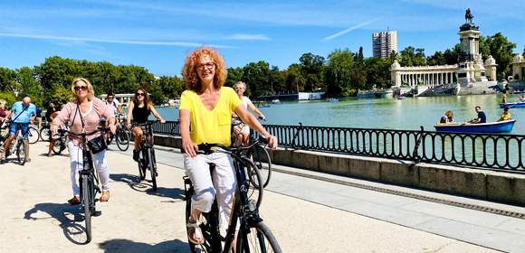 Fahrradfahren am Retiro Park