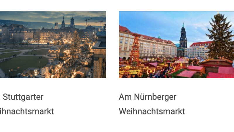 Weihnachtsmarkttour Beispiele Weihnachtsmarkttour Beispiele
