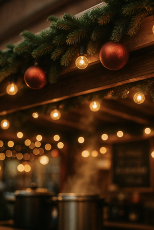 Weihnachtsfeier auf dem Weihnachtsmarkt