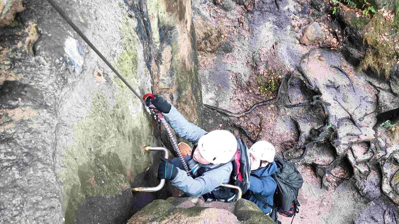 Hoch hinaus – Aktiv Teamevent Klettersteig