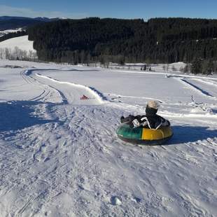 Winter-Rodelgaudi mit Käsefondue