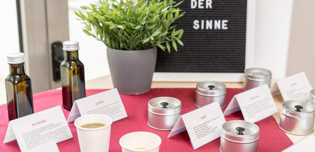 Welt der Sinne Detail Aktionsstand: Welt der Sinne