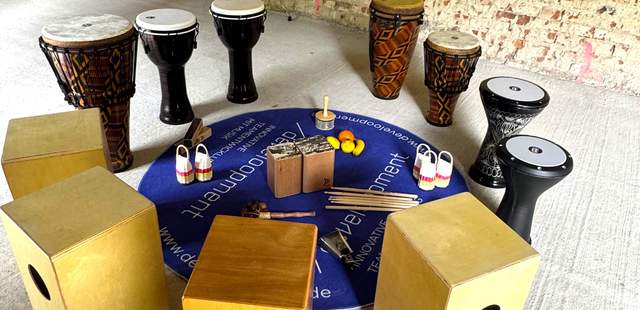 Drumming, Drum Circle, Trommeln, Firmentrommeln