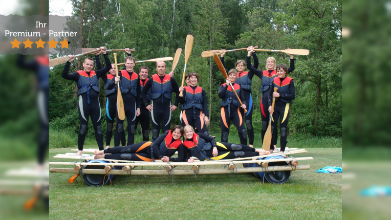 TeamEvent mit Floßbau