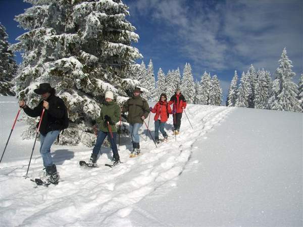 Schneeschuhwandern am Feldberg im Schwarzwald