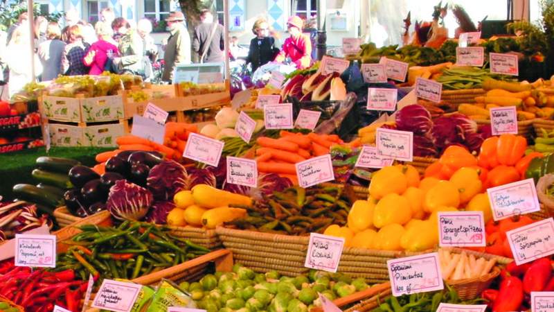 Gemüse auf dem Viktualienmarkt