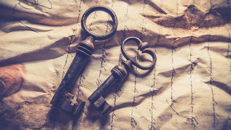 historische Schlüssel, Schlüsselübergabe