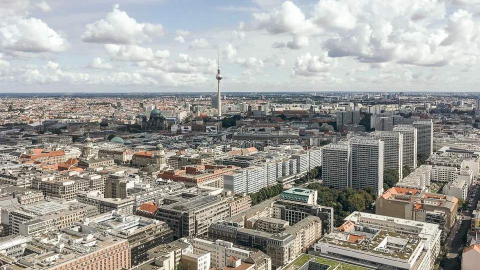 Ausblick auf Berlin vom Panoramapunkt Berlin