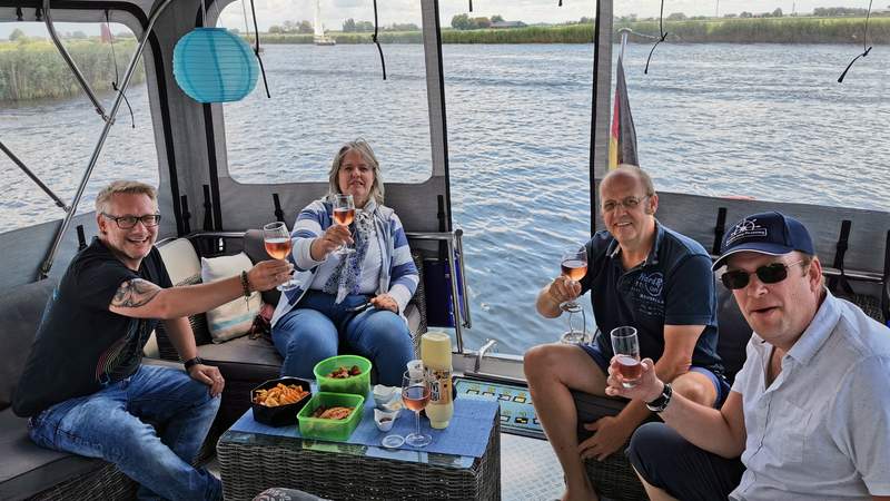 Teambuilding auf Motor-Yacht, Holland