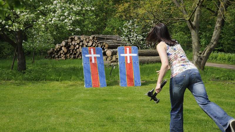 Axtwerfen Mittelalter Challenge