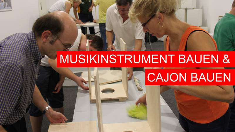 Team Event Musikinstrument bauen Trommelworkshop