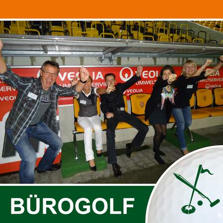 Stadiongolf - Bürogolf im Fußballstadion