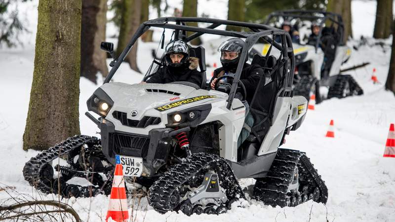 Schneemobil-Buggy-Safari | Snowmobil-Parcours