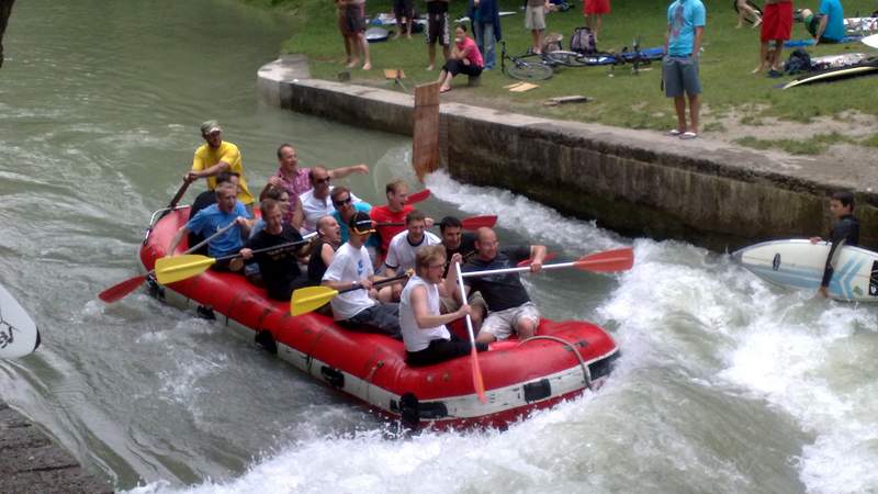 Isar-Flussfahrt Isarauen