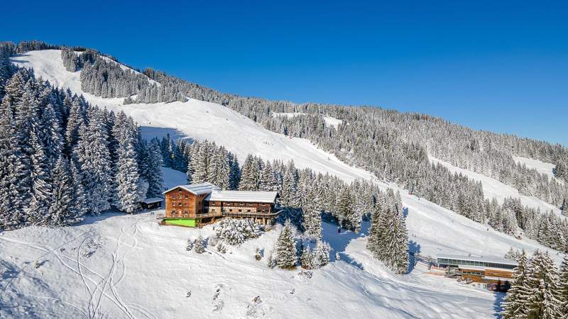 Das Hörnerhaus im Winter Tagung auf 1.400 m