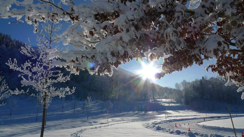 Herrlich sonniger Wintertag im Berchtesgadener Land