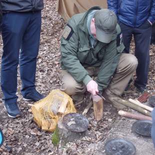 Schnupperkurs, Holz bearbeiten