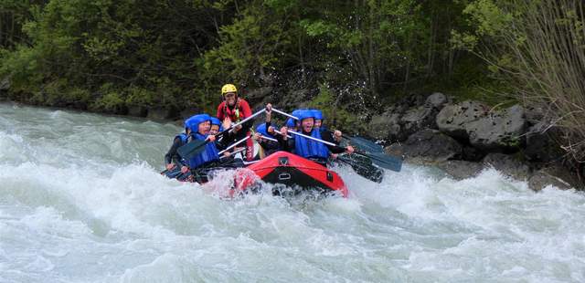 Rafting auf dem Lech Ganztägige Raftingtour auf dem Lech