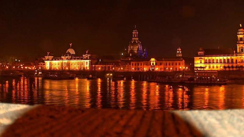 Jungesellenabschied Dresden bei Nacht