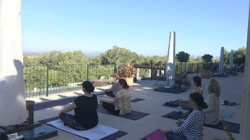 Yoga to go - terrace Yoga to go - business