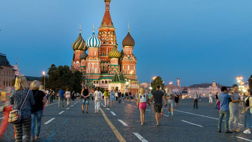 St. Basilius Kathedrale auf dem Roten Platz in Moskau
