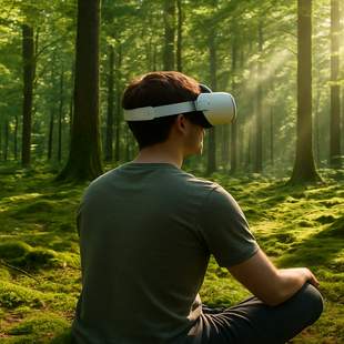 Waldbaden, Gesundheit, Entspannung, BGM, VR, Virtual Reality, Health Tech